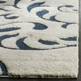 thumbnail image 4 of SAFAVIEH Florida Lavonne Floral Plush Shag Area Rug, Cream/Blue, 6'7" x 6'7" Square, 4 of 7