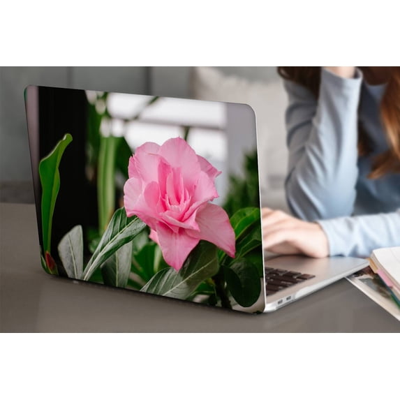 for MacBook Pro 14 inchs Case 2021/2022/2023 Rel. Model A2779 M2 & A2442 M1, Plastic Hard Case Cable Tie, Rose series 0054