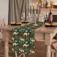 thumbnail image 2 of Table Runners 90 Inches Long Dress Scarves, Retro Desert Camel Farmhouse Coffee/Dining/Kitchen Table Runner for Living Room, Tropical Animal Aloe Vera Leaves Dark Green 13x90 Inch, 2 of 9