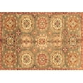 thumbnail image 1 of Ahgly Company Indoor Rectangle Abstract Brown Modern Area Rugs, 6' x 9', 1 of 4