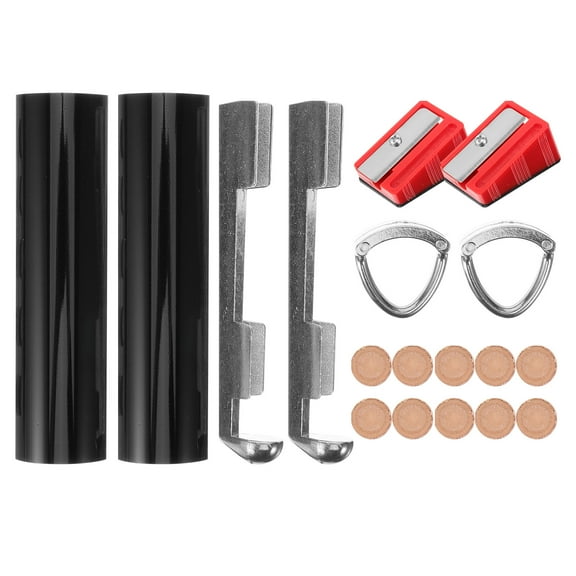 KALLORY Cue Stick Tool Kit For Pool Cue Repair 1 Set Assorted Color Metal Plastic 4.52X1.06X0.39in