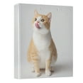 thumbnail image 2 of Cat Sticking Out Their Tongues 3 Ring Hardcover Binders 1.5in Round Rings for Letter-Size Folder Paper Organizer Pockets for Office Student Recipe, 2 of 9