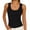 *Black, variant on Women's V Neck Sleevelsee Tank Top ,Summer Casual Going Out Workout Basic Tops Light Blue,Womens Plus XL