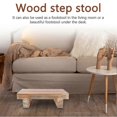 thumbnail image 3 of Wooden Bedside Step Stool For Indoor Outdoor Multipurpose Mobile Footstool For Home Living Room, 3 of 4