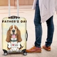 thumbnail image 4 of Cute Basset Hound Loves Dad Happy Father's Day Travel Luggage Cover Bassets Dog Breed Lovers Gifts Idea Suitcase Dust Protective Decor - 12008, 4 of 5