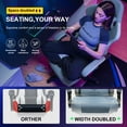 thumbnail image 6 of GTPLAYER Ergonomic High Back Pocket Spring Cushion Gaming Chair with Footrest & Linkage Armrests, Light Blue, 6 of 7