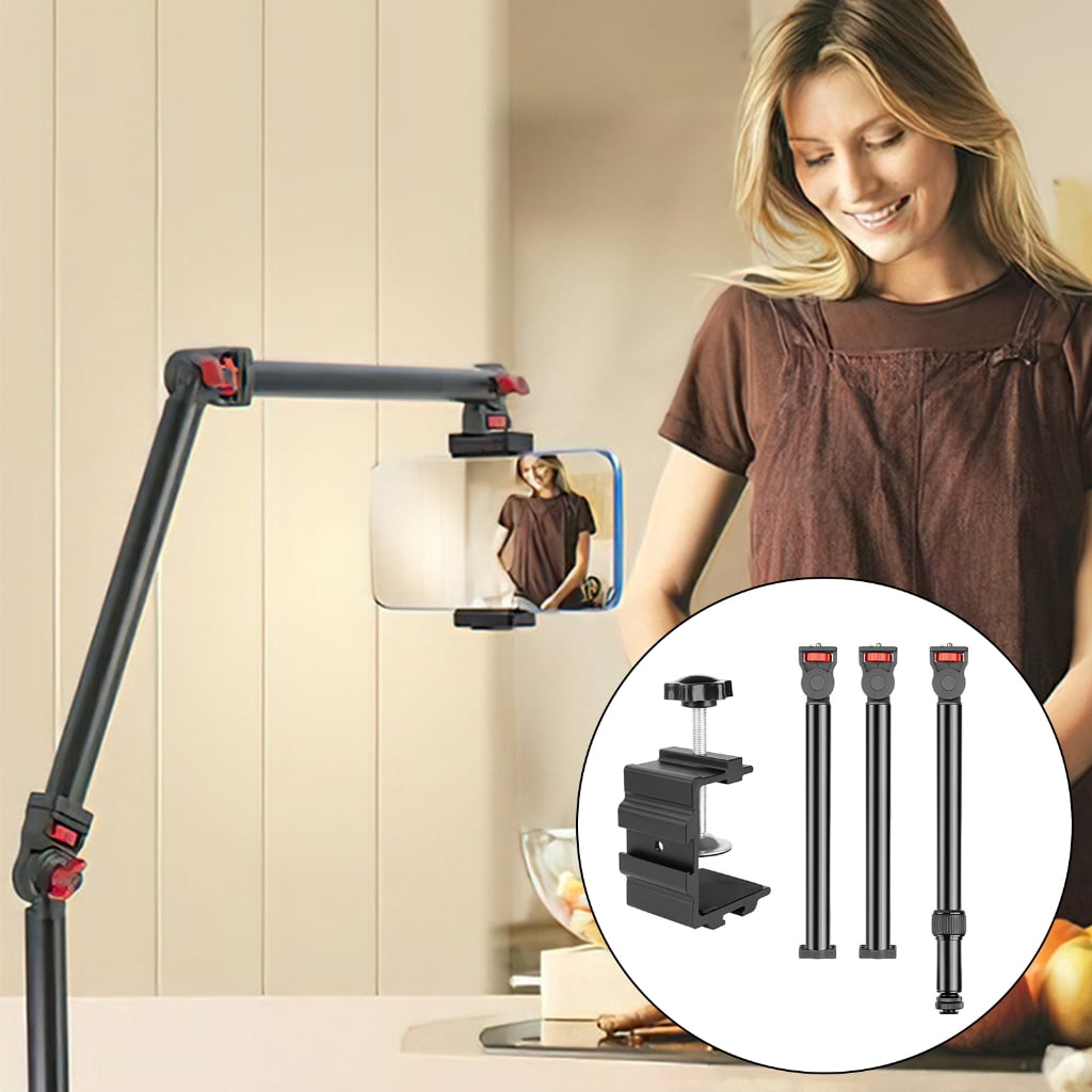 JZROCKER Heavy Duty Microphones Desk Arm for Broadcasters Adjustable Clamp and Angle