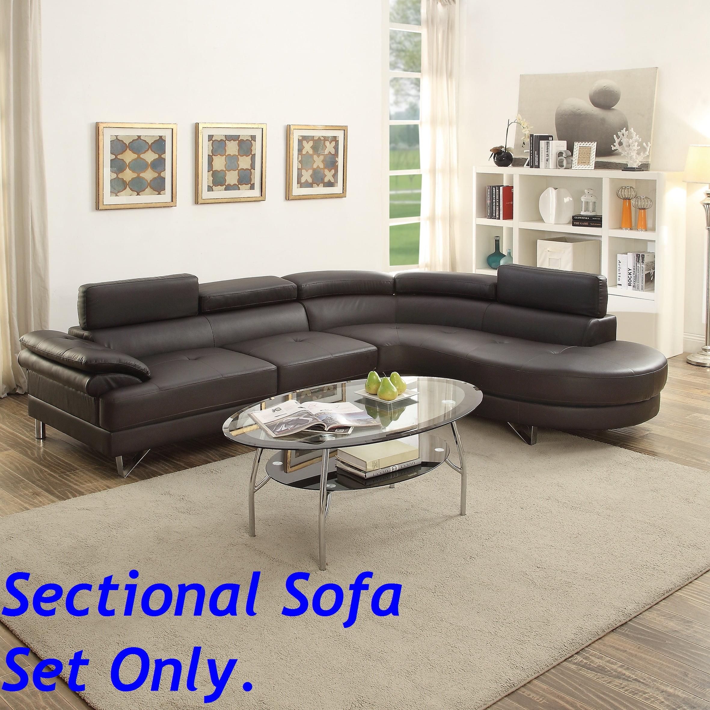 Leather Modern Sectional Sofa Set Matttroy