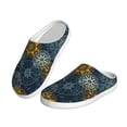 thumbnail image 2 of Lsque Vintage Compass Pattern Womens Comfort Cotton on Scuff With Memory Foam and Anti-skid Sole Slipper-44/45, 2 of 7