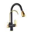 thumbnail image 1 of Filter Kitchen Faucet Brushed Nickel Brass Kitchen Faucet With Pure Water Pull Out Style Kitchen Faucet Rotatble Hot Cold Crane ,Effortless Installation, 1 of 7