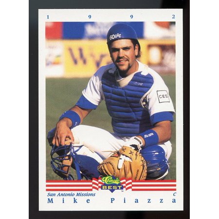 1992 classic/best #345 MIKE PIAZZA los angeles dodgers minor league ROOKIE (1992 Classic Best Minor League Baseball Cards)