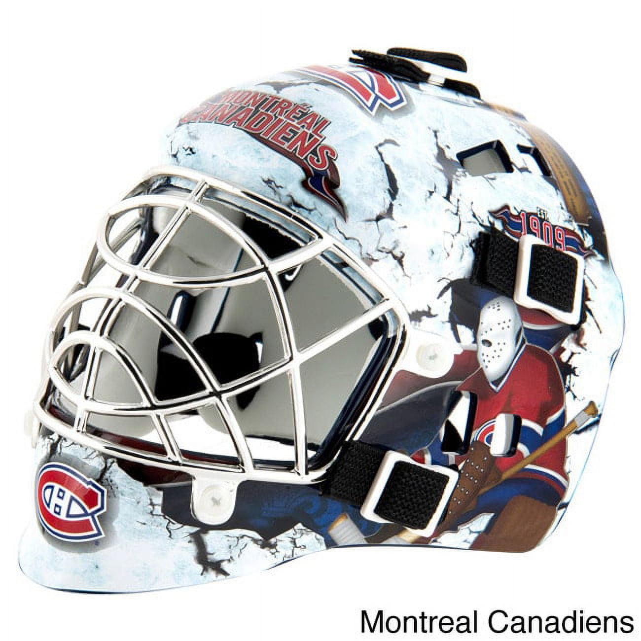 Franklin Sports unisex adult NHL League Logo Goalie Mask sports related  collectible mini helmets, white, One Size US, Helmets -  Canada