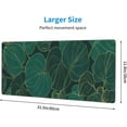 thumbnail image 2 of Green Leaf Tropical Botanical Abstract Large Gaming Mouse Pad, Extended Big Keyboard Mouse Mat, Long Computer Gaming Mousepad for Home Office Work Desk Stitched Eges Non-Slip Base Mouse Pads Mat, 2 of 6
