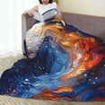 thumbnail image 6 of Bingfone Galactic Dog Swirls Art Print Flannel Fleece Blanket Throw Blanket for Bed,Sofa,Couch,Travel,Camping(40"x30" ), 6 of 8