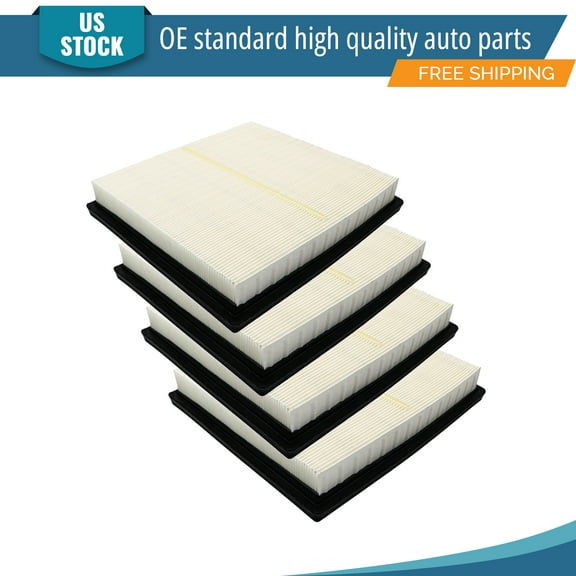 YXPCARS 4PCS Front Engine Air Filter for Subaru WRX Outback Legacy Impreza Forester Crosstrek, New Air Filter Replacement (CA12295)