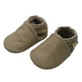 thumbnail image 3 of YALION Baby Boys Girls Shoes Crawling Slipper Toddler Infant Soft Leather First Walking Moccs(Dark Beige,0-6 Months), 3 of 6