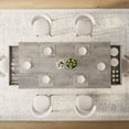thumbnail image 3 of Wood Dining Table for 6-8 with 2 Large Drawers – 70.87" Long Farmhouse Rectangular Table, Thick Table Top, Sturdy Frame for Big Family, 3 of 10