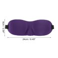 thumbnail image 4 of Ofertas Únicas 1 Pc Banda Elástica Máscara de Sueño 3D Transpirable Cubierta de Ojos 3D para Meditación Púrpura, 4 of 6
