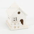 thumbnail image 4 of Desktop Dress Up, Ongmies Joywu Lighted Wooden Houses for Tabletop Decor 3 Pcs Village Houses with Snow and Led 12Cm Winter Village Accessories Set White Xmas House Figurine, D, 4 of 5