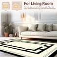 thumbnail image 2 of Flatwoven High Traffic Area Rug, Sophisticated Classic Greek Key Motif, Non Slip, Stain Resistant, Washable Area Rugs for Living Room, Bedroom(Beige, 4X6), 2 of 8