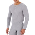thumbnail image 4 of Fruit of The loom Big Men's Waffle Henley Thermal Top, 4 of 5
