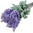 thumbnail image 3 of Mdesiwst 10 Heads Artificial Lavender Silk Flower Wedding Home Party DIY Decor, 3 of 6