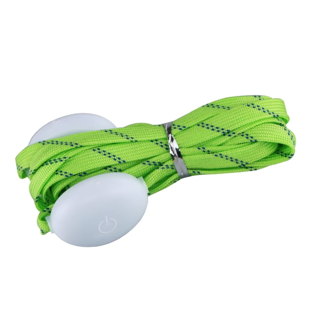 Cordones de zapatos iluminados jinwen Flashing Shoestring para zapatillas de deporte Verde
