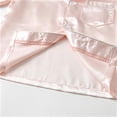 thumbnail image 4 of Kids Girls Boys Satin Pa𝐣amas Set Button Down Sleep Shirt Top+Long Pants Bottoms Slee𝐩wear Loun𝐠ewear Clothes, 4 of 4
