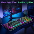 thumbnail image 2 of Muzpu Gaming Keyboard,Mechanical Keyboard,Wired Keyboard,IP57 Waterproof,Ultra Sensitive & Quiet Response,RGB Gaming Backlit Keyboard for PC/Mac Gamers,Black, 2 of 7