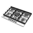 thumbnail image 5 of 30 in. Century Collection Drop-In Gas Cooktop, 5 Burners, Cast Iron Grates, Metal Knobs in Stainless Steel, 5 of 13
