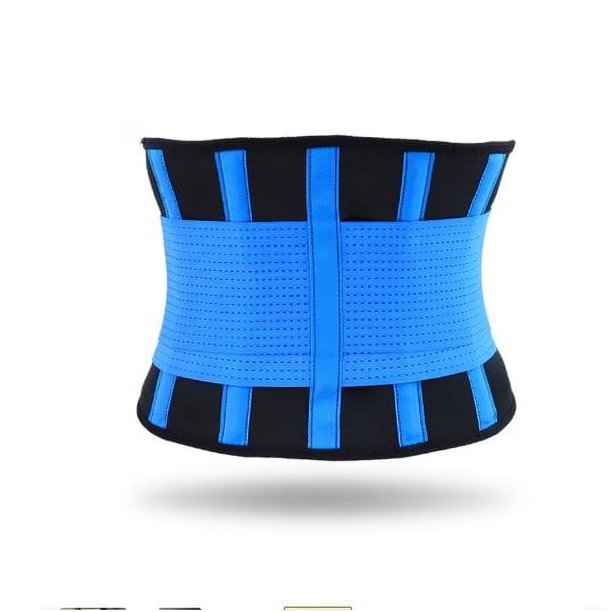 Cintura ajustable Soporte para la espalda Entrenador de cintura Cinturón recortador Cinturón utilitario para el sudor para deporte Gimnasio Fitness Levantamiento de pesas Barriga Cinturones delgados, 1 pieza-azul, XL Sailing Electrónica