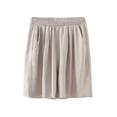 thumbnail image 2 of ClodeEU Women's Summer Plus Size Elastic Waist Shorts, Solid Color Casual Loose Shorts with Pockets Gray,Women's Plus XXXXXL, 2 of 5