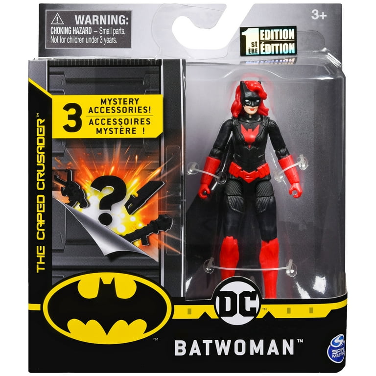 DC Comics Batman 4-inch Action Figure with 3 Accessories