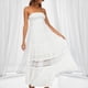 thumbnail image 4 of Vestido aleteo de mujer Vestido largo de tubo de color sólido Cintura elástica Vestido diario de verano FLhrweasw Nuevo, 4 of 9