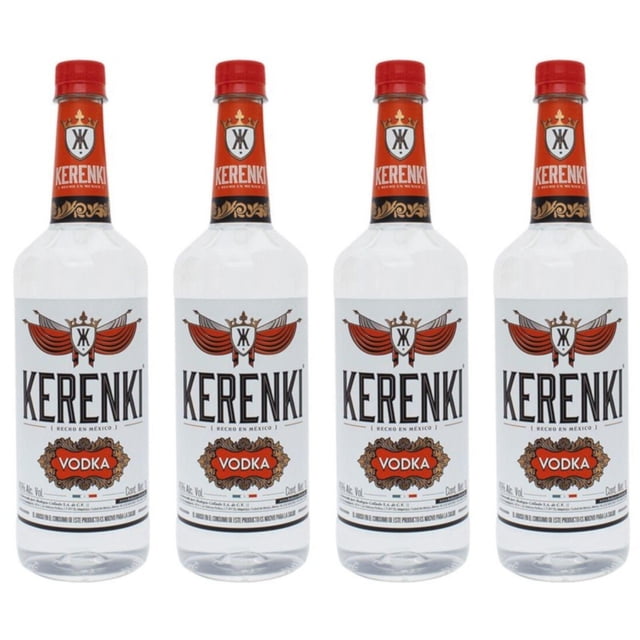 Pack de 4 Vodka Kerenki Pet 1 L Kerenki Pet
