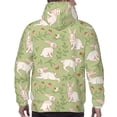 thumbnail image 7 of Xecao Cute Rabbit And Flower Pattern Men's Adult Pullover Hoodie,Hooded Sweatshirt-4X-Large, 7 of 7