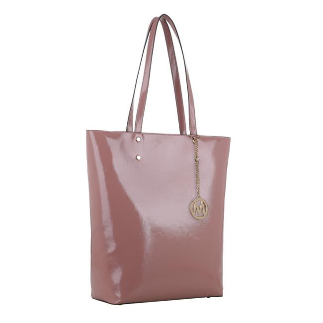 MKF Collection by Mia K. Abeille Patent Tote Bag - Walmart.com