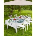thumbnail image 4 of Boanket Outdoor Tablecloth with Umbrella Hole for Patio/Picnic/Party/Camping, Aqua White Pumpkins Fall Waterproof Table Cloth Rectangle Table Cover Washable, Watercolor Thanksgiving (54"x 80"), 4 of 7
