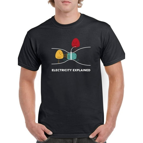 Electricity T-Shirt Men -GoatDeals Designs, Male x-Large