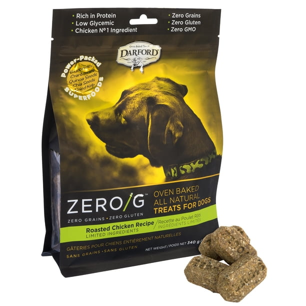 Darford Zero/G OvenBaked Dog Treats, Roasted Chicken, 12 oz. Walmart
