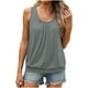 thumbnail image 3 of Tops de manga larga,Camiseta de tirantes de verano para mujer, camisa holgada con cuello plisado, top de poliéster sin mangas, ropa informal de calle, ropa de diario, sopatenor, 3 of 8