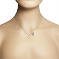 thumbnail image 3 of 925 Sterling Silver Jewish Star of David Hamsa Bezel-Set White CZ Pendant Necklace, 3 of 4