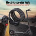 thumbnail image 1 of Candado De Bicicleta Cerraduras de cable de alambre de acero con candado de seguridad de soporte para M365/Pro2/Ninebot ES2/F30 Ndcxsfigh Accesorios para bicicletas, 1 of 4