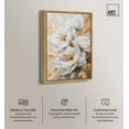 thumbnail image 3 of Art Remedy Elegant Flower Art Canvas, 36" x 54", Gold Frame, Blooming in the Golden Mist, 3 of 7