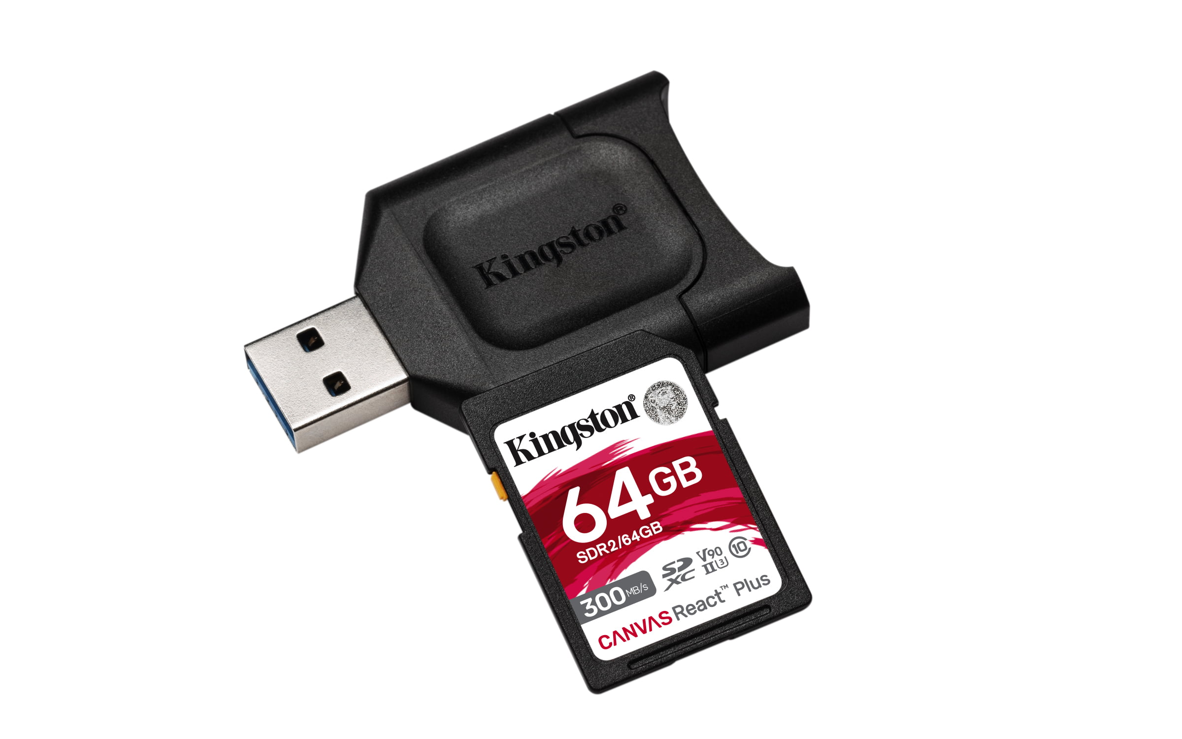 SanFlash Kingston 64GB React MicroSDXC for Zen Mobile P40 with SD Adapter 100MBs Works with Kingston 