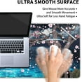 thumbnail image 4 of Pink Cherry Blossom Gaming Mouse Pad XL Sakura Tree Blue Ocean Moon Night Extended Big Large Desk Mat Non-Slip Rubber Base Stitched Edge Long Keyboard Mousepad for PC Computer Laptop,31.5×11.8 in, 4 of 6