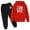 /c19Red53, variant on CUZIBR Little Boys Fall Winter Clothes Long Sleeve Outfits Hoodie And Pants 2 PC Set Letter Graphic Cozy Daily Wear,White,9-10 Years