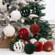 thumbnail image 4 of 6 bolas navideñas con purpurina flocadas para colgar, bolas huecas, reutilizables, irrompibles, para árbol de Navidad, decoración del hogar, 4 of 5