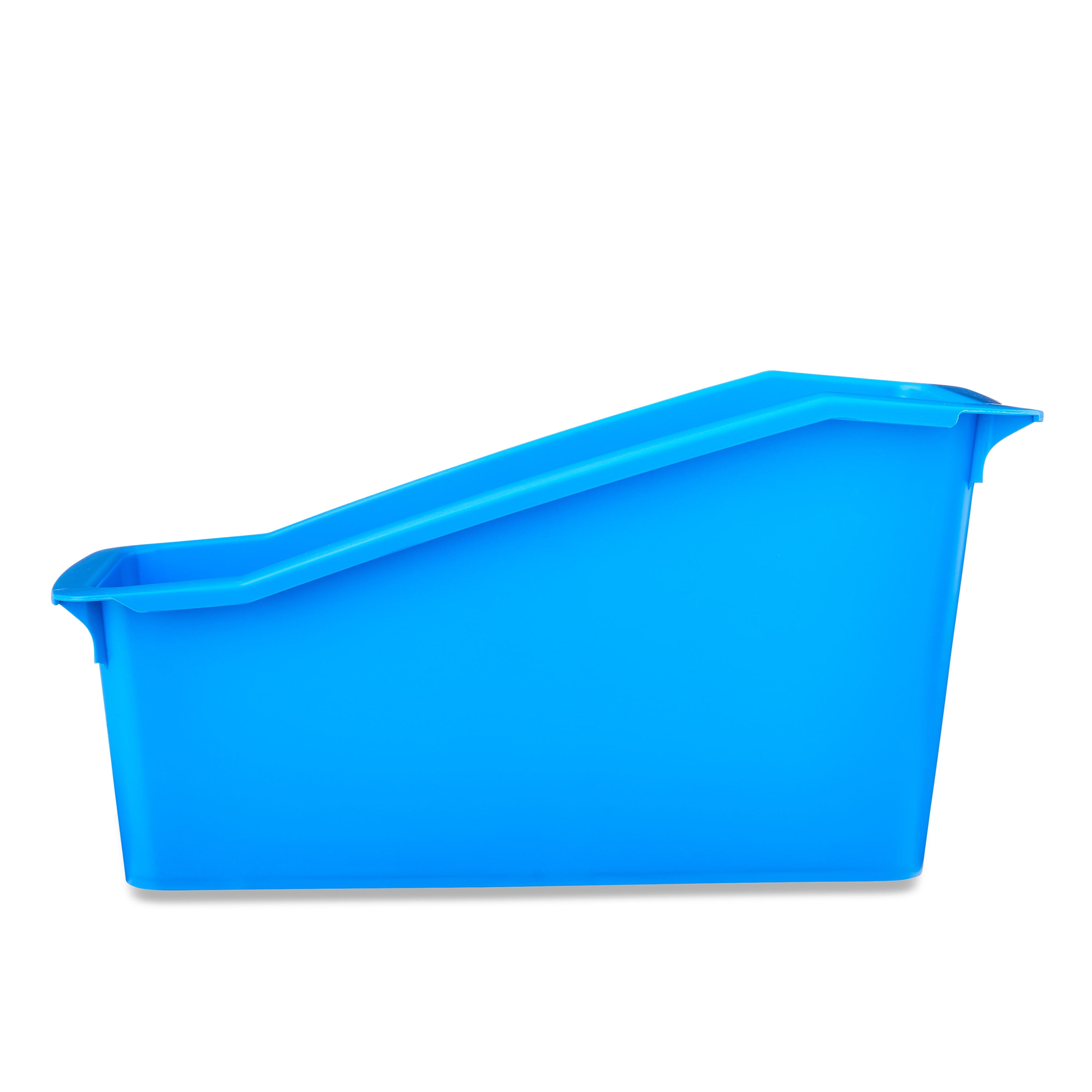 (6 pack) Pen+Gear Plastic Book Bin, Cobalt Blue