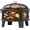 Bronze+Black, variant on BarefHaven Update Version 26 Inch Wood Burning Fire Pit with Cooking Grill and Spark Screen, Outdoor Metal Firepit for Patio, Backyard, Bonfire Party, Camping and Garden